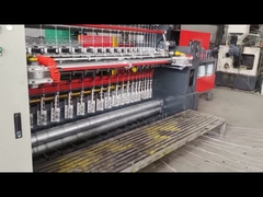 জাল প্রস্থ 2440mm ফিক্সড নট ফেন্স মেশিন লাইন ওয়্যার স্পেস 75mm 220v